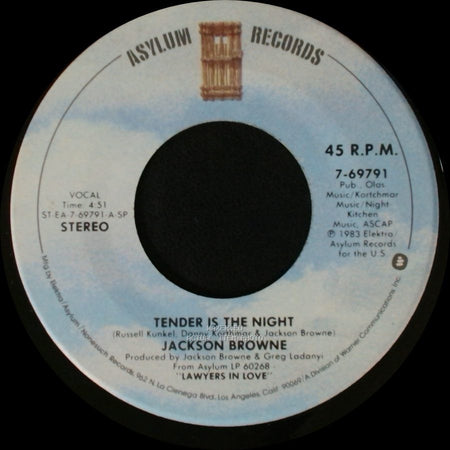 Jackson Browne - Tender Is The Night / On The Day side A