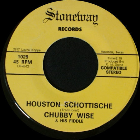 Chubby Wise & His Fiddle - Pennsylvania Polka / Houston Schottische side B