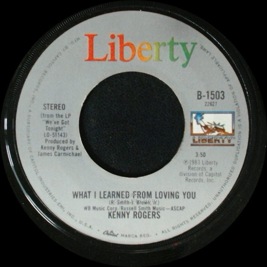 Kenny Rogers - What I Learned From Loving You / Scarlet Fever side A
