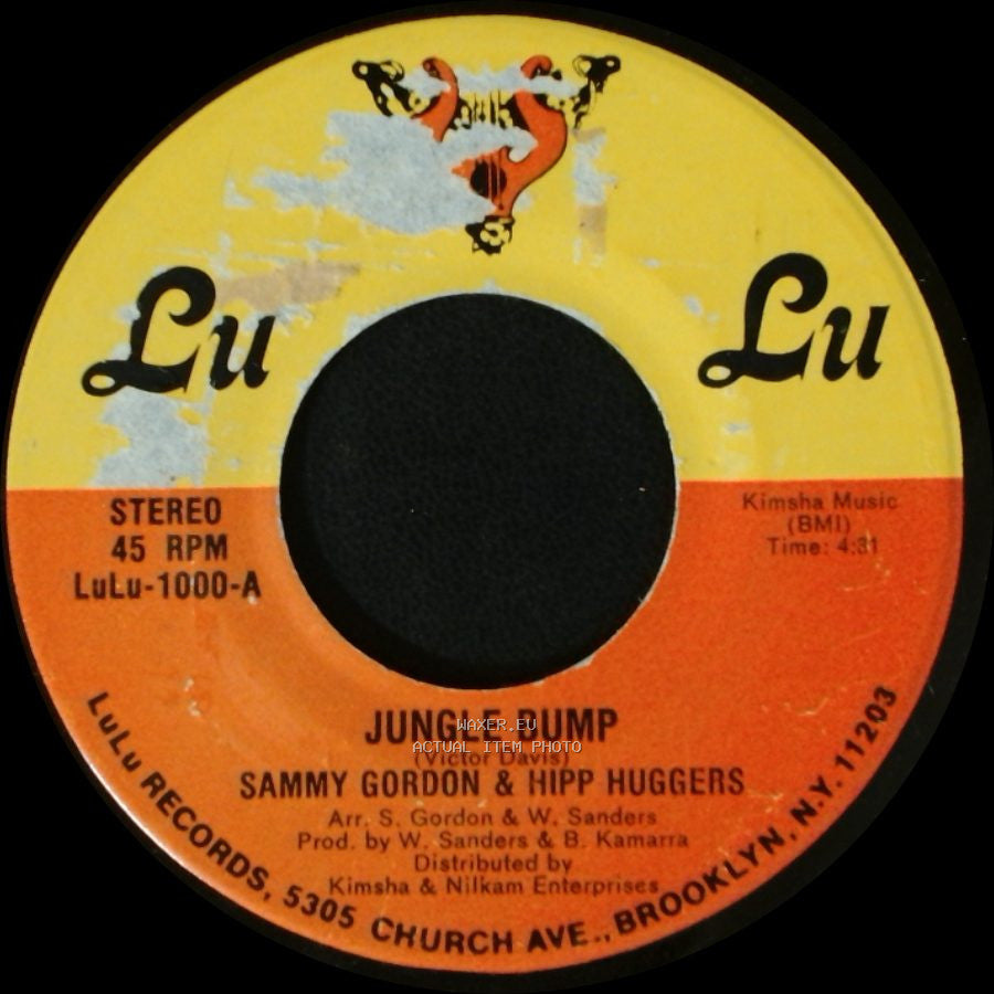 Sammy Gordon & Hipp Huggers - Jungle Bump / Jungle Bump side B