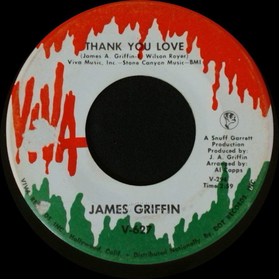 James Griffin - The Light Of Your Mind / Thank You Love side B