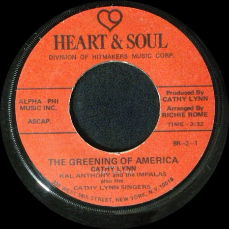 Cathy Lynn - The Greening Of America / Unknown Title B side A