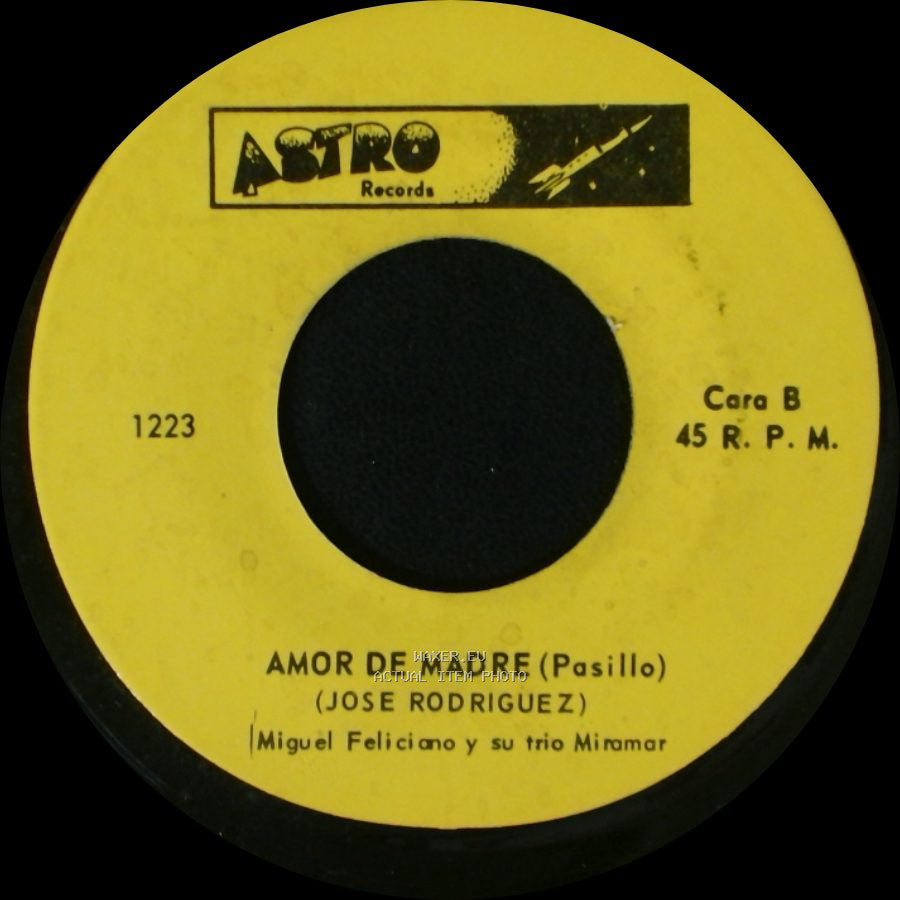 Miguel Feliciano Y Su Trio Miramar - Espero Tu Regreso (Pasodoble) / Amor De Madre (Pasillo) side B