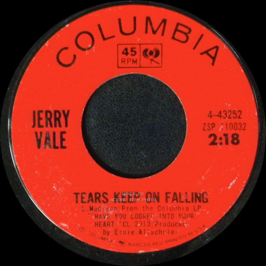 Jerry Vale - Tears Keep On Falling / Now side A