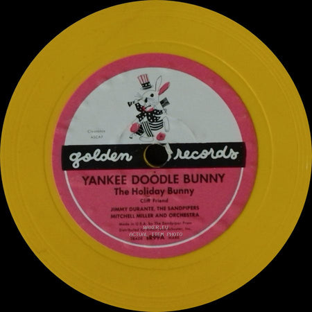 Jimmy Durante, The Sandpipers Mitchell Miller And Orchestra / Jimmy Durante, Mitchell Miller And Orchestra - Yankee Doodle Bunny The Holiday Bunny / I Like People The Friendly Song side A