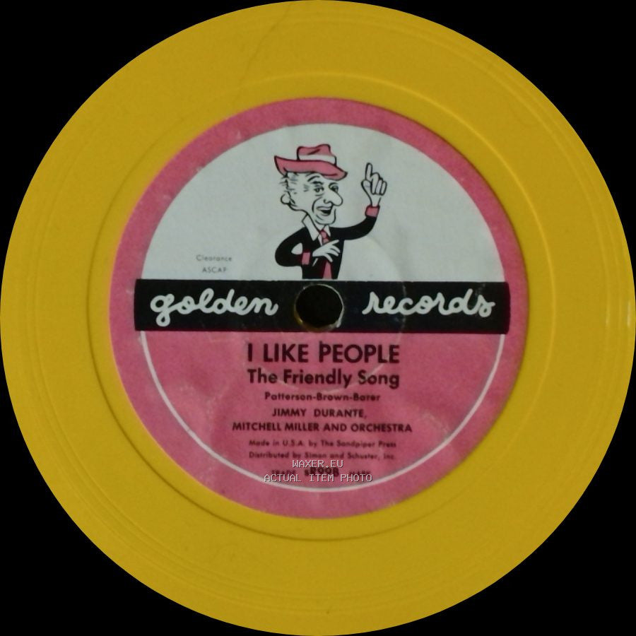 Jimmy Durante, The Sandpipers Mitchell Miller And Orchestra / Jimmy Durante, Mitchell Miller And Orchestra - Yankee Doodle Bunny The Holiday Bunny / I Like People The Friendly Song side B