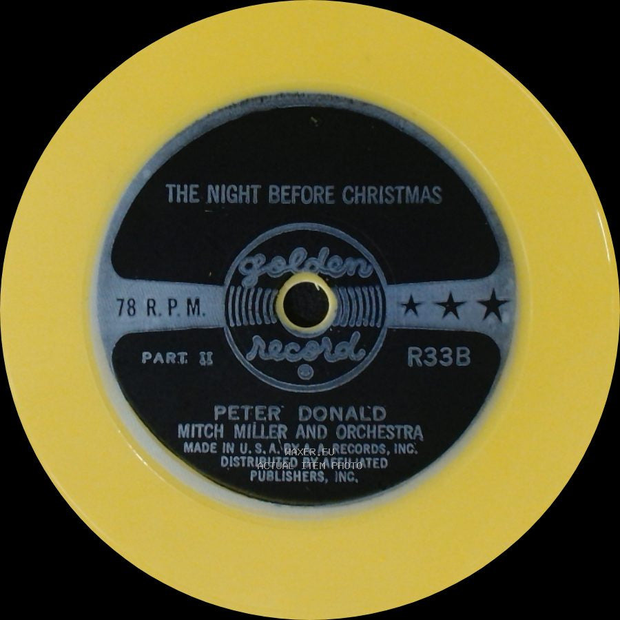 Peter Donald Mitch Miller And Orchestra / Peter Donald - The Night Before Christmas Part I / The Night Before Christmas Part Ii side B