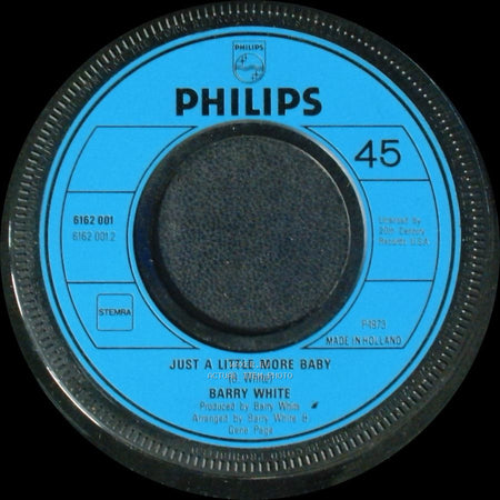 Barry White - I'm Gonna Love You Just A Little More Baby / Just A Little More Baby side B