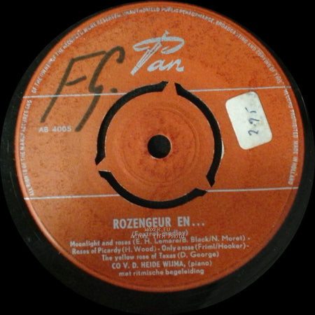 Unknown Artist - Rozengeur En... / Maneschuin side A