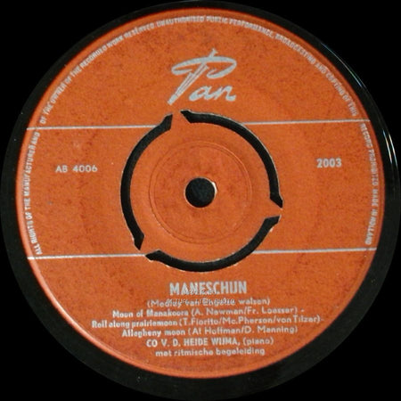 Unknown Artist - Rozengeur En... / Maneschuin side B