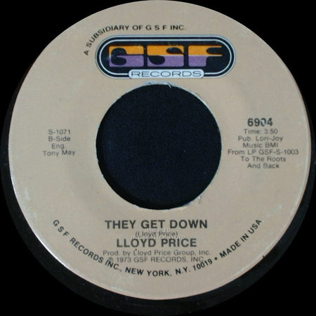 Lloyd Price - They Get Down / Trying To Slip (Away) side A