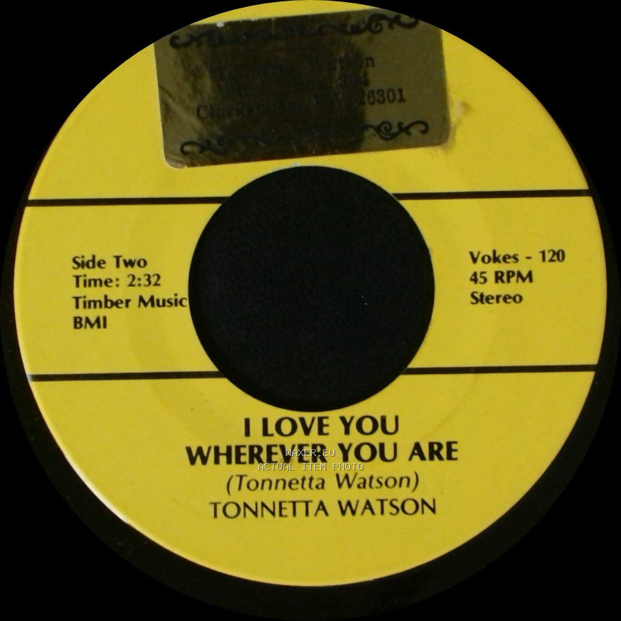 Tonnetta Watson - Ole Hound Dog / I Love You Wherever You Are side B