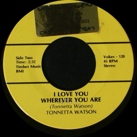 Tonnetta Watson - Ole Hound Dog / I Love You Wherever You Are side B