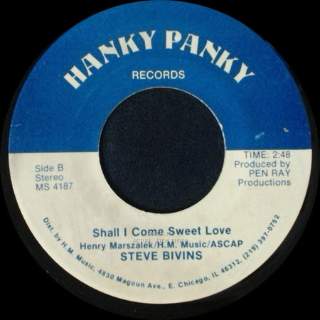 Steve Bivins - The Yo Yo Twist / Shall I Come Sweet Love side B