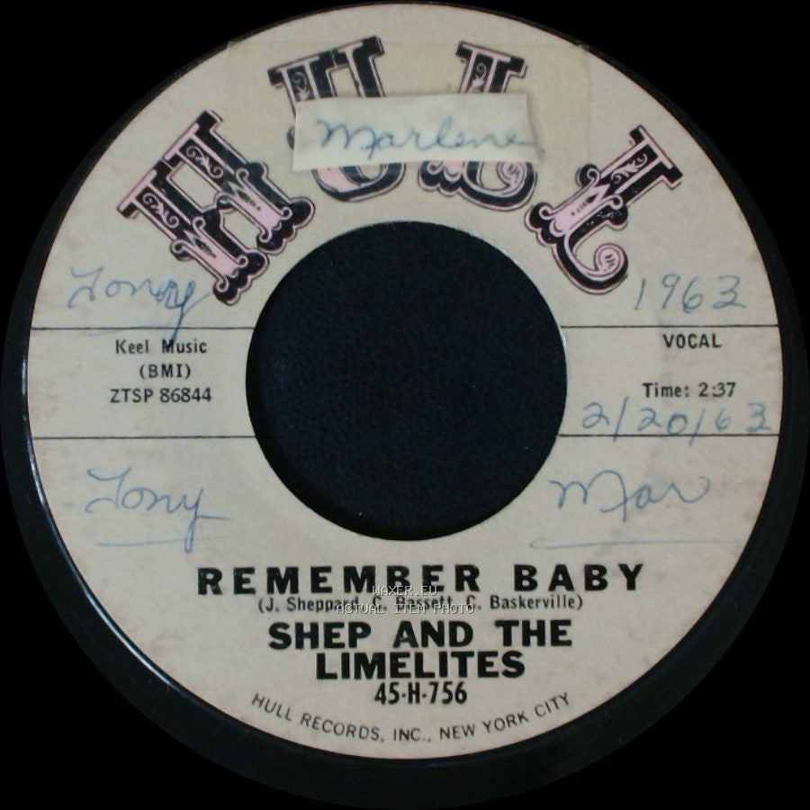 Shep And The Limelites - The Monkey / Remember Baby side B
