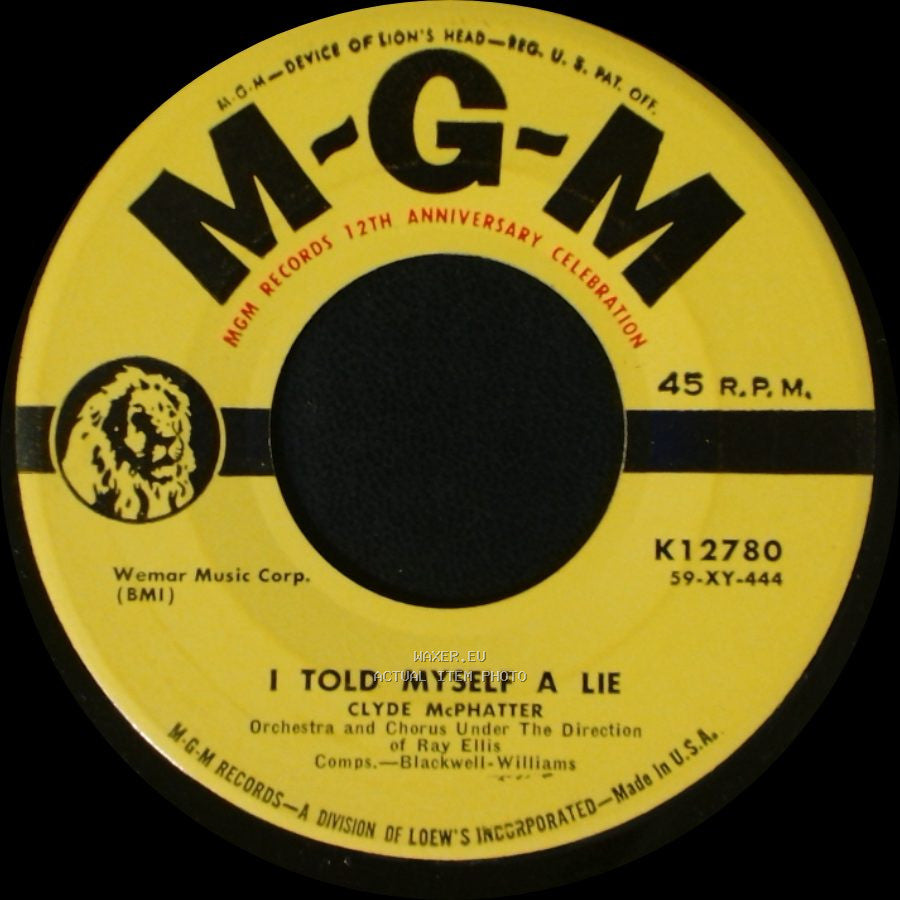 Clyde Mcphatter - (I'm Afraid) The Masquerade Is Over / I Told Myself A Lie side B