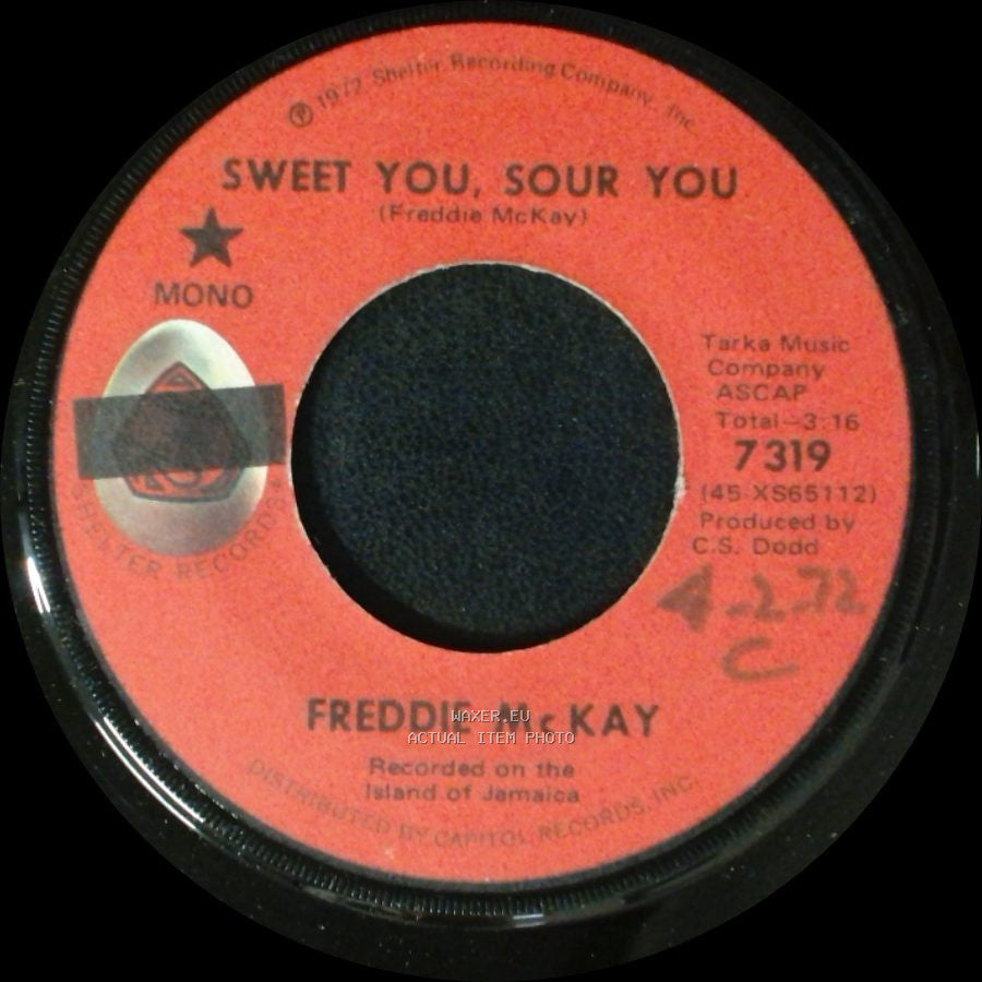 Freddie Mckay - Sweet You, Sour You / Version side A