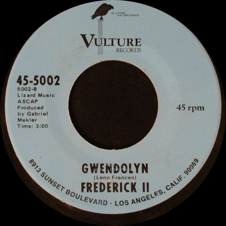 Frederick Ii - Groovin' Out On Life / Gwendolyn side B