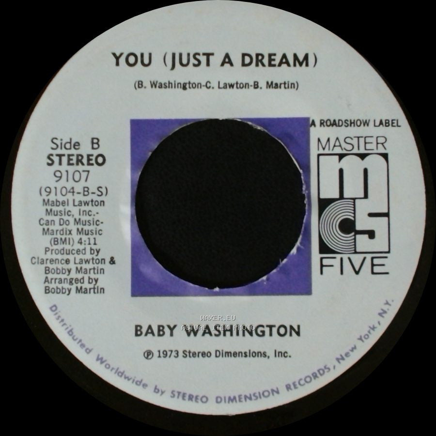 Baby Washington - I've Got To Break Away / You (Just A Dream) side B