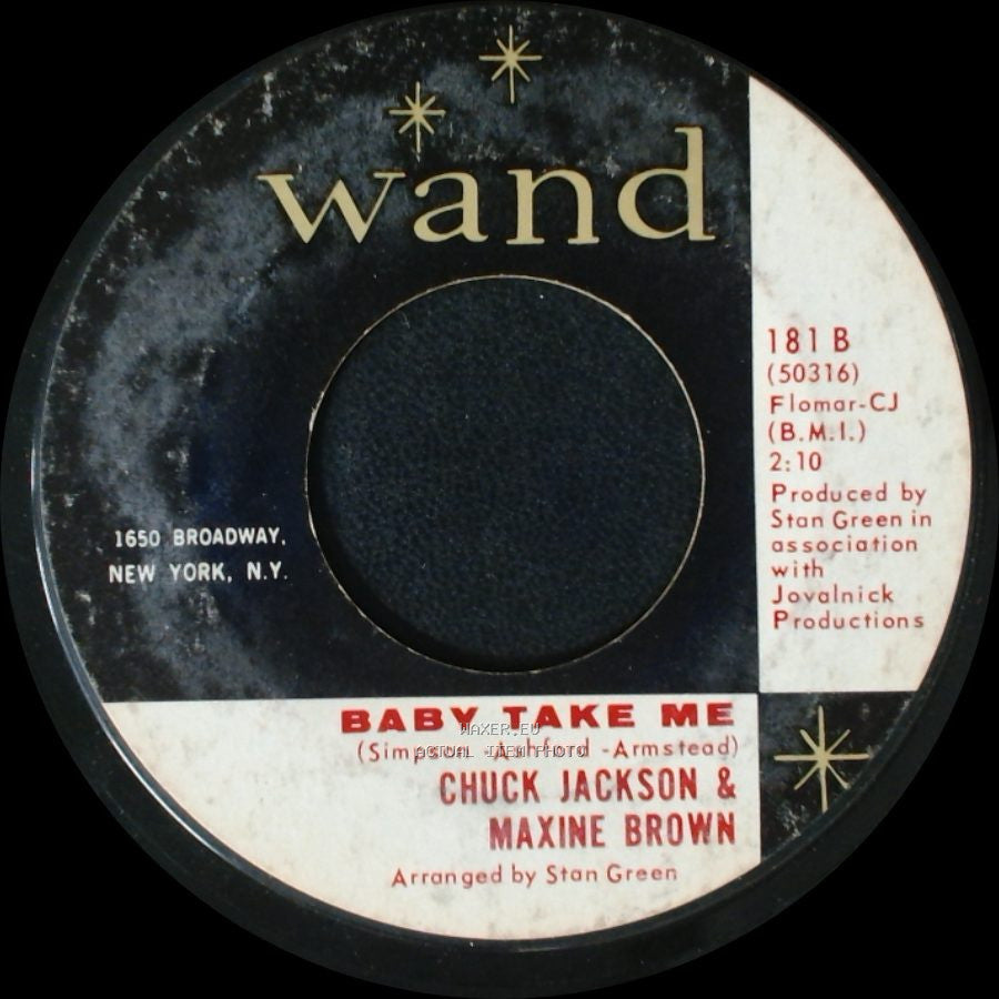 Chuck Jackson & Maxine Brown - Something You Got / Baby Take Me side B
