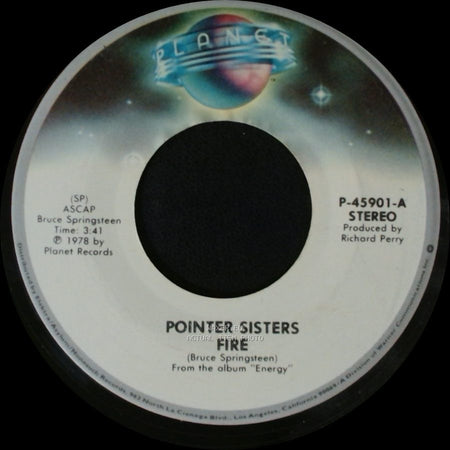 Pointer Sisters - Fire / Love Is Like A Rolling Stone side A