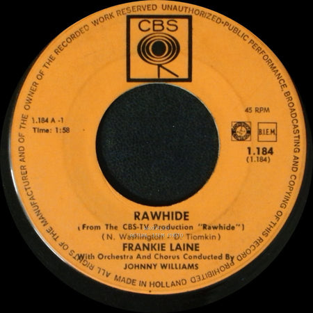Frankie Laine - The Hanging Tree / Rawhide side B