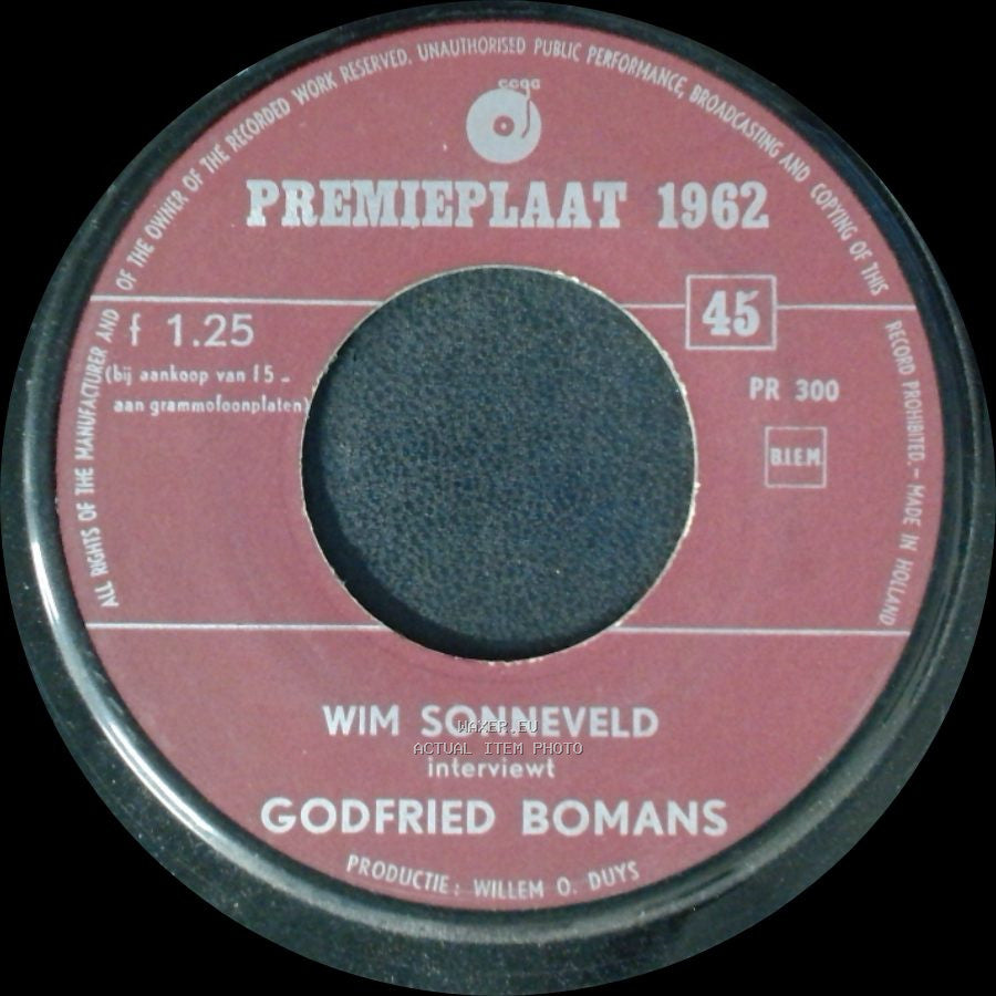 Wim Sonneveld - Mijn Discotheek / Godfried Bomans Interviewt side B