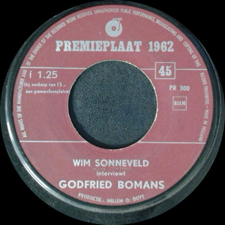 Wim Sonneveld - Mijn Discotheek / Godfried Bomans Interviewt side B