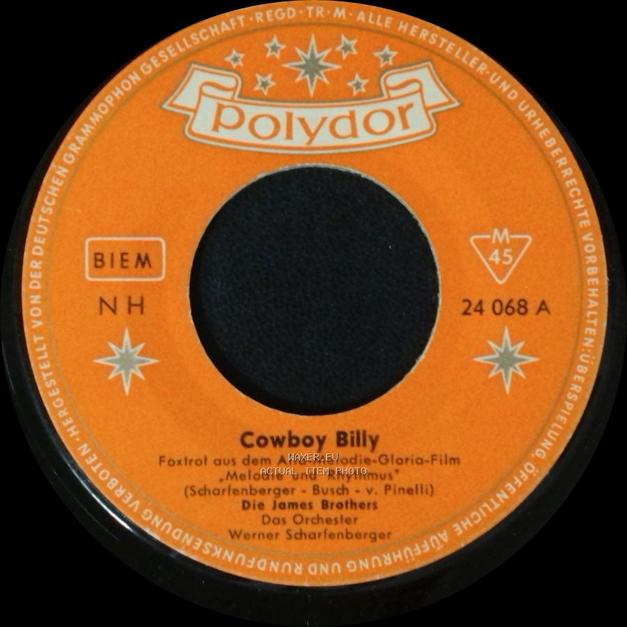Die James Brothers - Sensationell / Cowboy Billy side B
