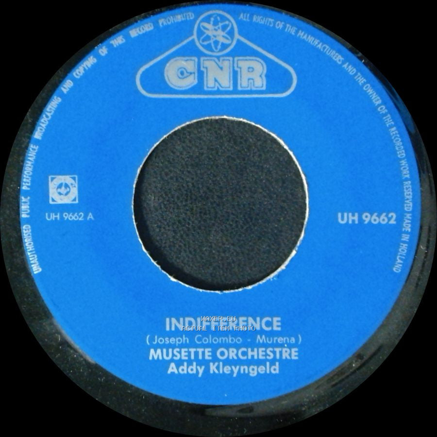 Musette Orchestre Addy Kleyngeid - Indifference / Josette side A