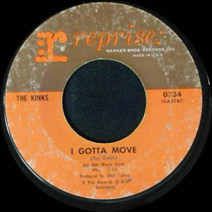 The Kinks - All Day And All Of The Night / I Gotta Move side B