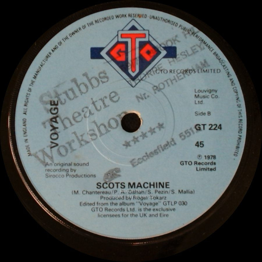 Voyage - From East To West / Scots Machine side B