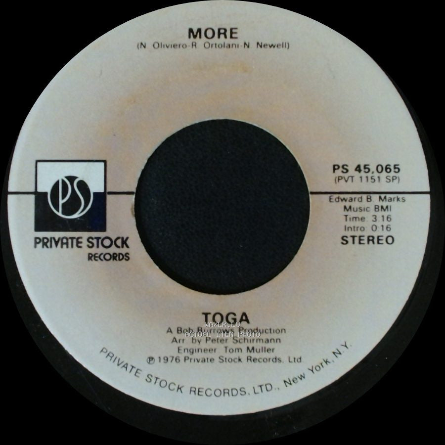 Toga - More / It's A Love Song side A