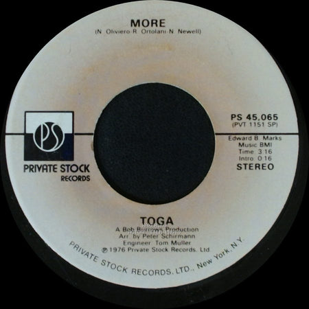 Toga - More / It's A Love Song side A