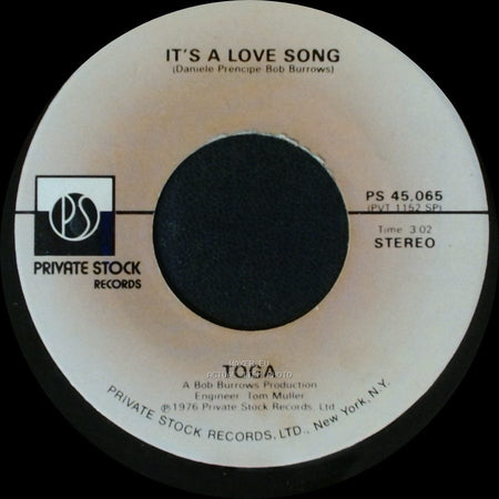 Toga - More / It's A Love Song side B