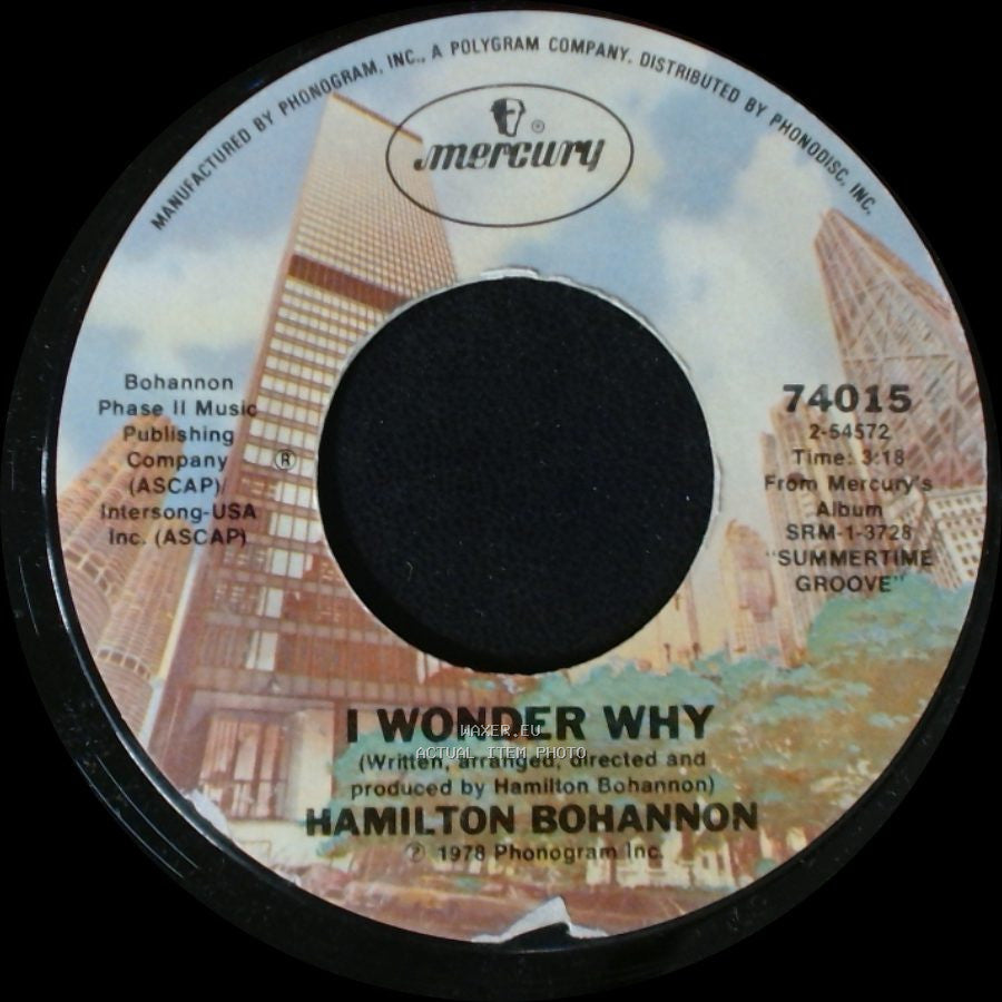 Hamilton Bohannon - Let's Start The Dance / I Wonder Why side B