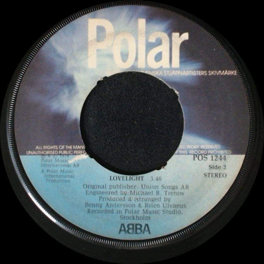 Abba - Chiquitita / Lovelight side B