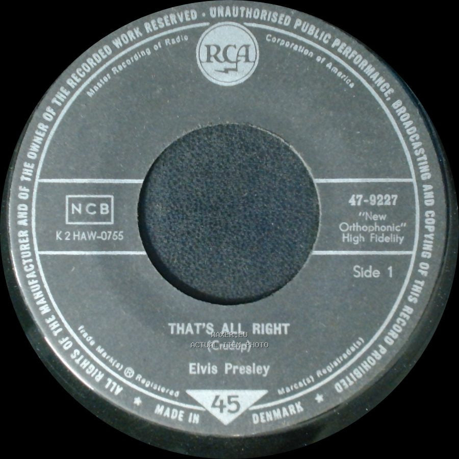 Elvis Presley - That's All Right / You're A Heartbreaker side A