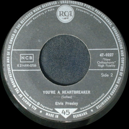 Elvis Presley - That's All Right / You're A Heartbreaker side B