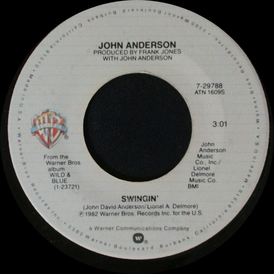 John Anderson - Swingin' / A Honky Tonk Saturday Night side A