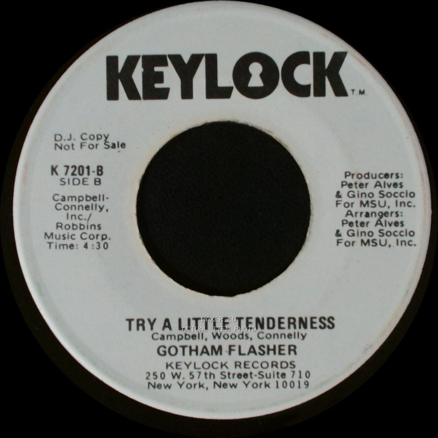 Gotham Flasher - I'm Never Going To Leave You (New York) / Try A Little Tenderness side B