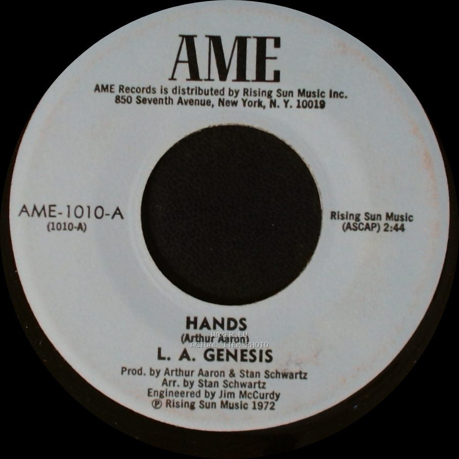 L. A. Genesis - Instrumental Version / Hands side B