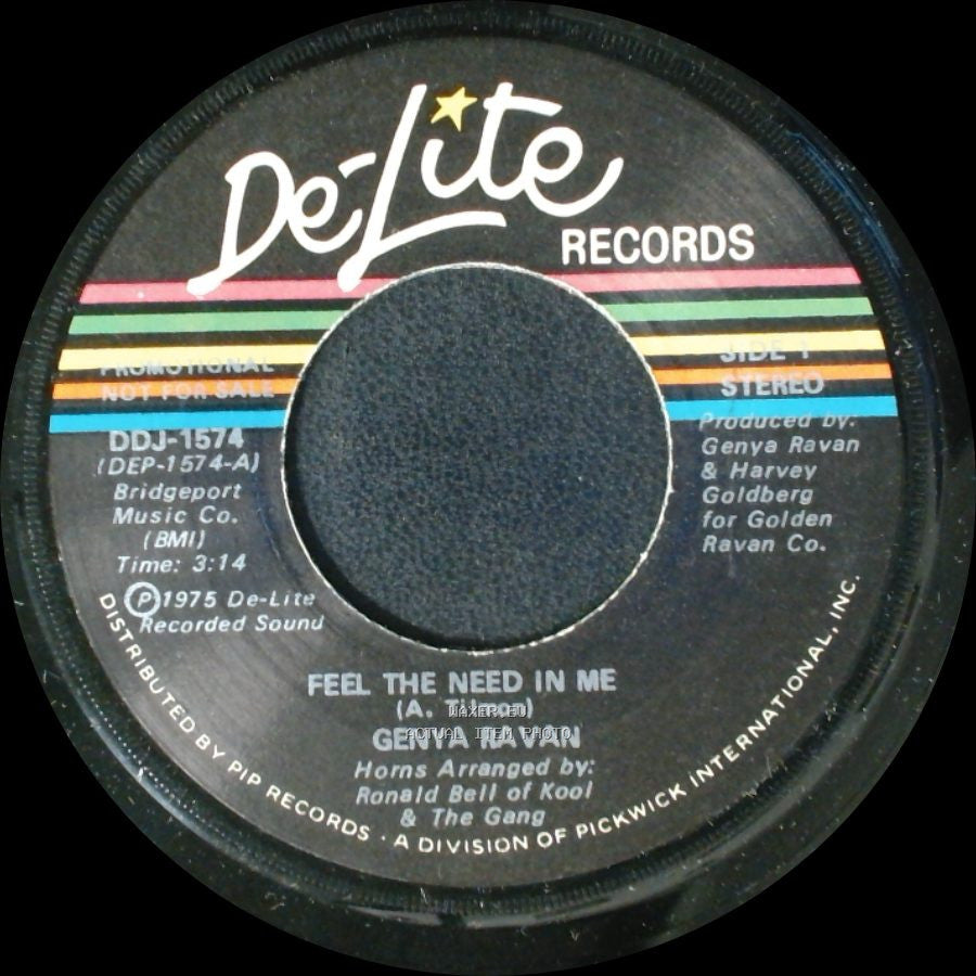 Genya Ravan - Feel The Need In Me / Feel The Need In Me side B