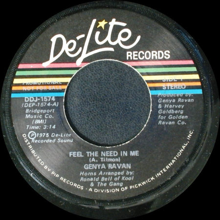Genya Ravan - Feel The Need In Me / Feel The Need In Me side B