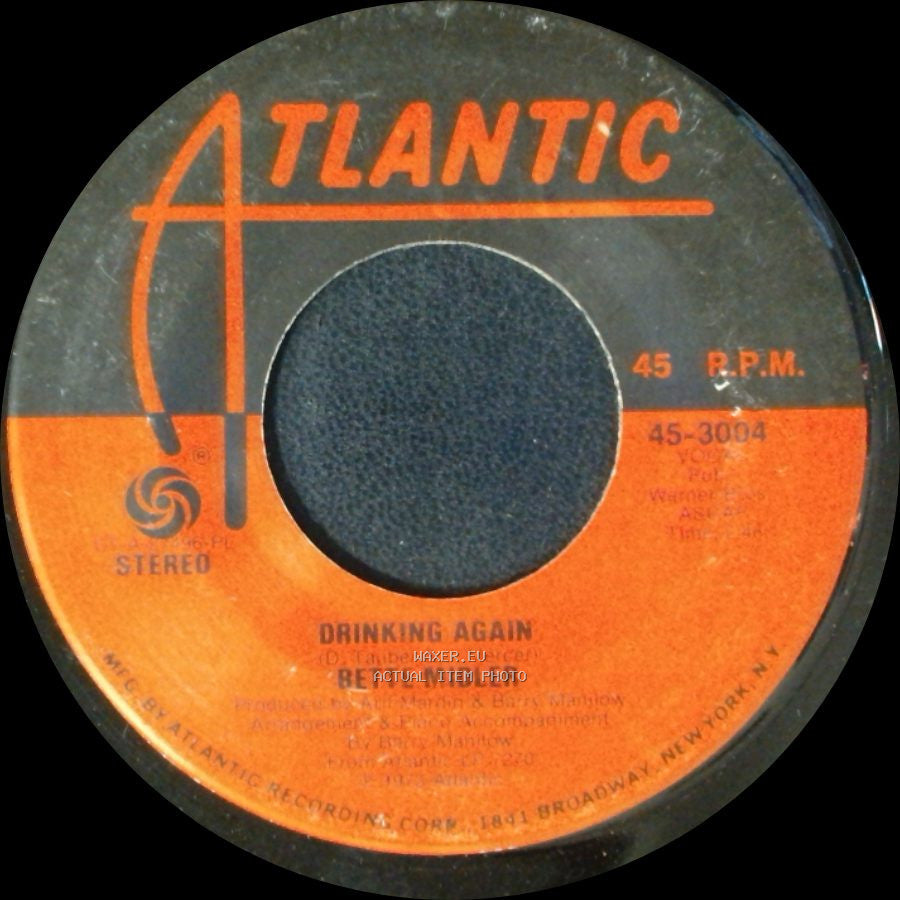Bette Midler - In The Mood / Drinking Again side B