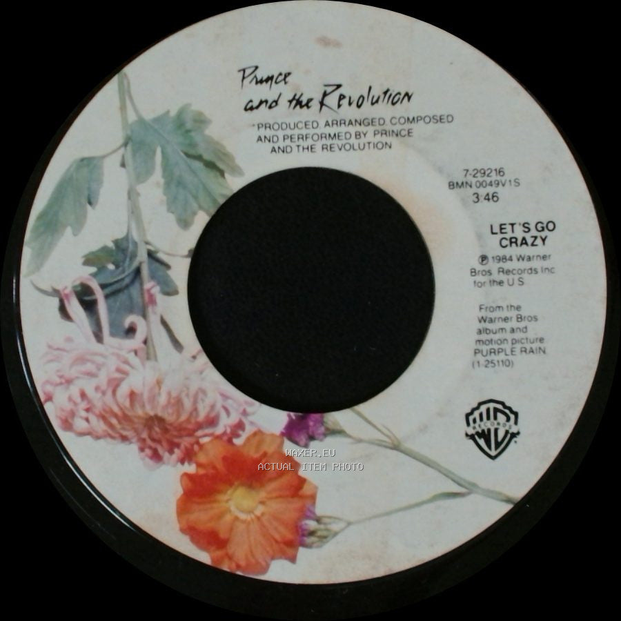 Prince And The Revolution - Let's Go Crazy / Erotic City side A