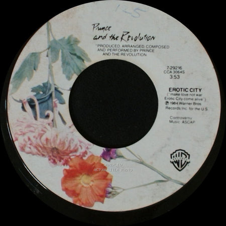 Prince And The Revolution - Let's Go Crazy / Erotic City side B