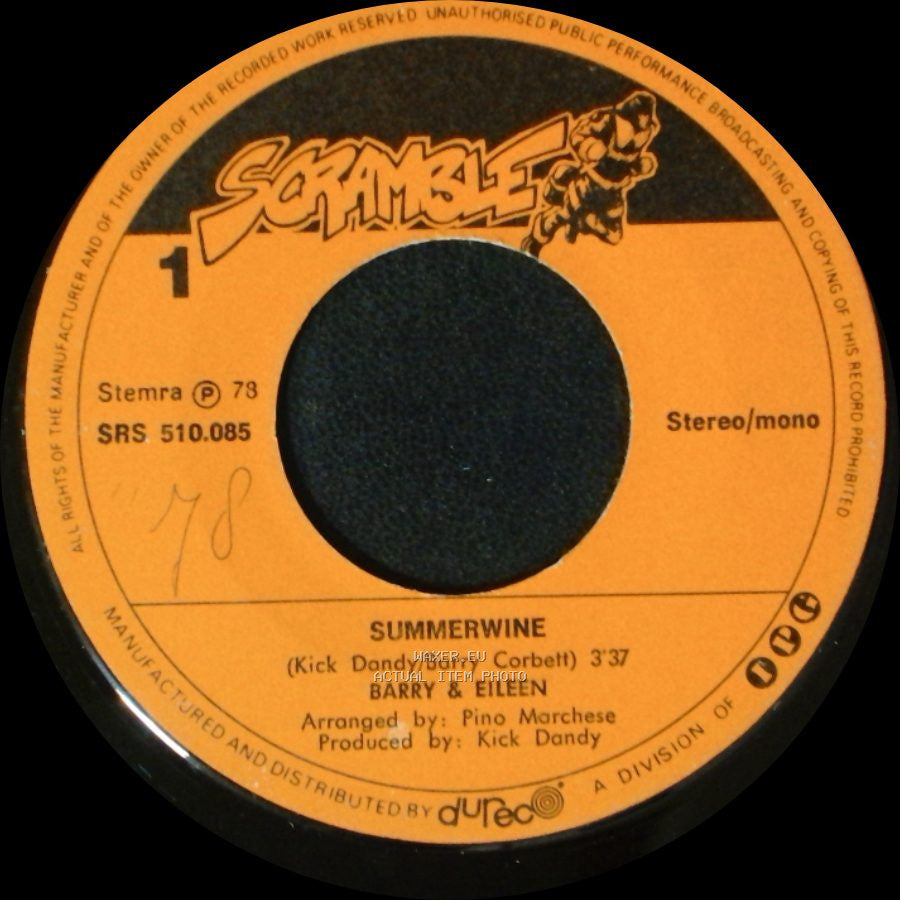 Barry & Eileen - Summerwine / Lay Your Love On Me side A