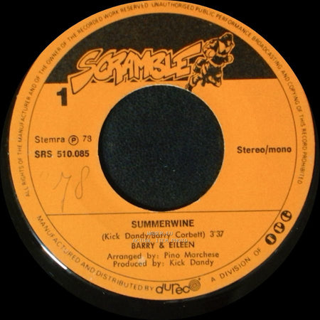 Barry & Eileen - Summerwine / Lay Your Love On Me side A