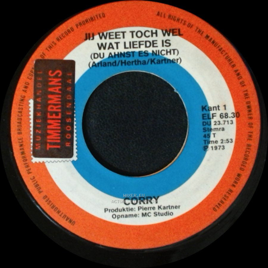 Corry - Breng Me Nog Eenmaal Naar Huis / Jij Weet Toch Wel Wat Liefde Is (Du Ahnst Es Nicht) side B